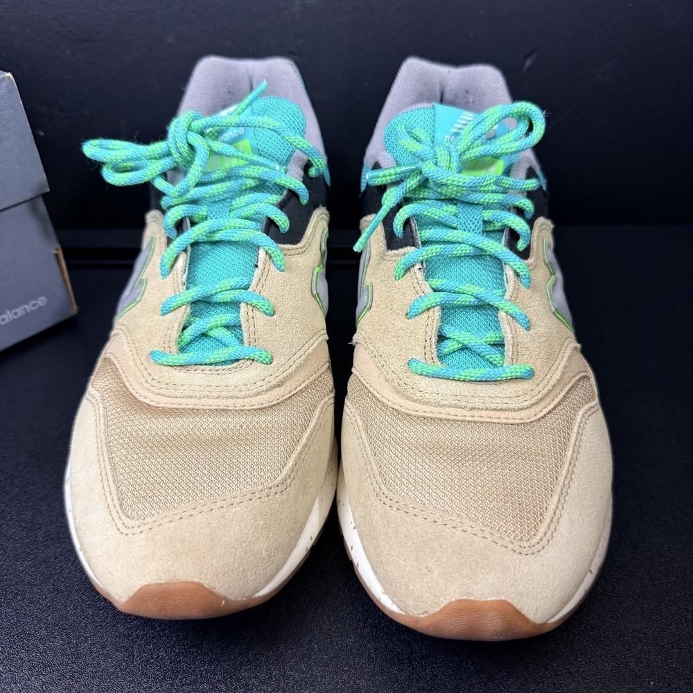 New Balance 997H Sneaker Mens 10 Tan Teal Green Cordura Streetwear CM997HJO - Picture 8 of 16